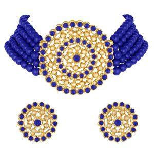 Necklace with Round Earrings