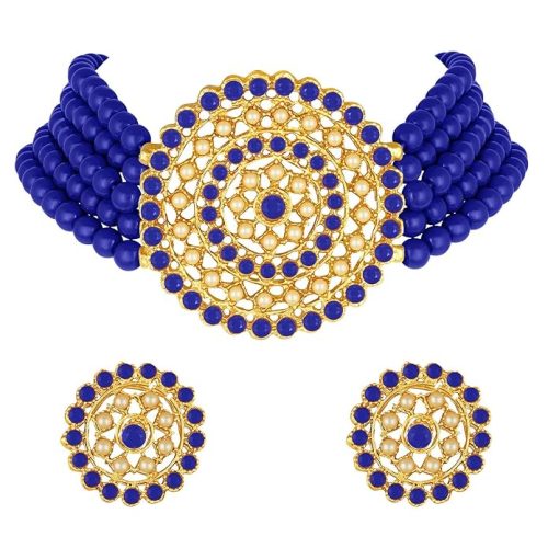 Necklace with Round Earrings