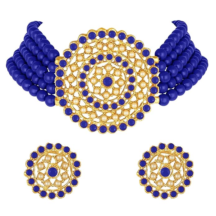 Necklace with Round Earrings