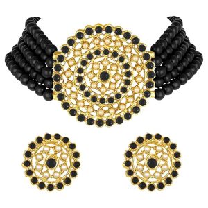 Necklace with Round Earrings